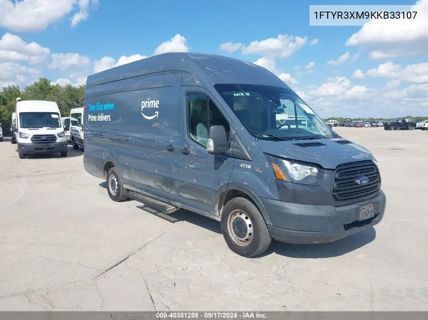 2019 Ford Transit-250 VIN: 1FTYR3XM9KKB33107 Lot: 40351259