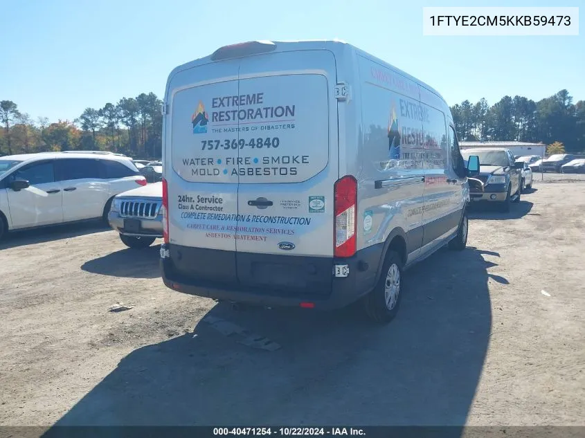 2019 Ford Transit-150 VIN: 1FTYE2CM5KKB59473 Lot: 40471254