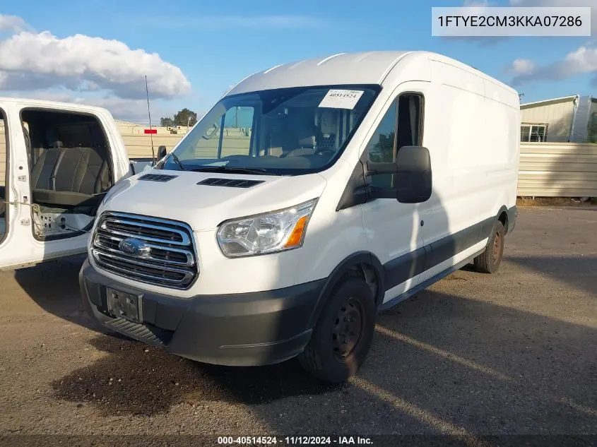 2019 Ford Transit-150 VIN: 1FTYE2CM3KKA07286 Lot: 40514524