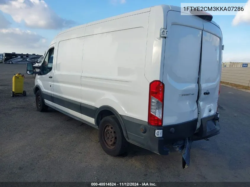 2019 Ford Transit-150 VIN: 1FTYE2CM3KKA07286 Lot: 40514524