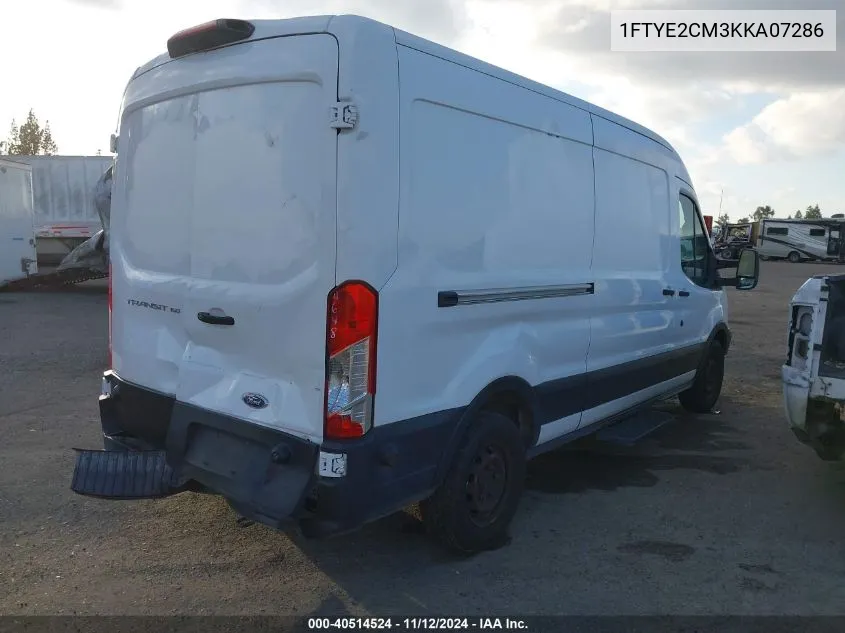 2019 Ford Transit-150 VIN: 1FTYE2CM3KKA07286 Lot: 40514524