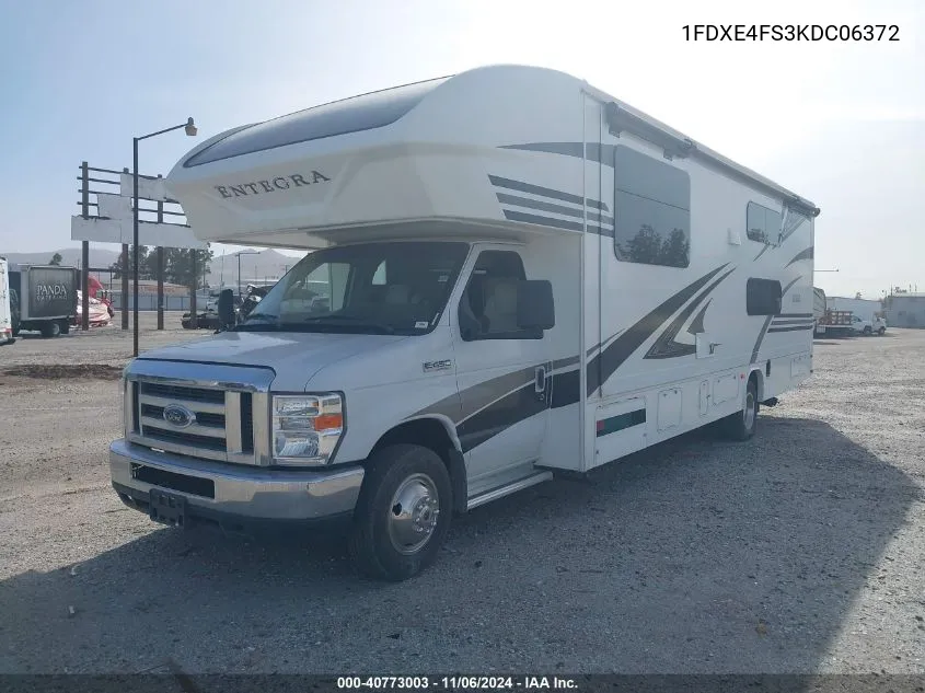 2019 Ford E-450 Cutaway VIN: 1FDXE4FS3KDC06372 Lot: 40773003