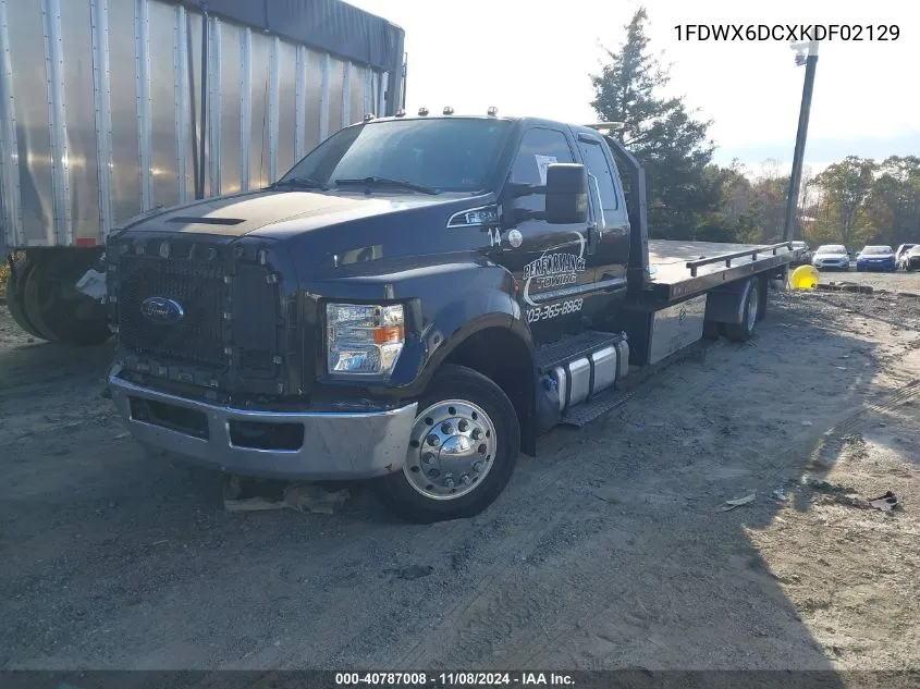 1FDWX6DCXKDF02129 2019 Ford F-650 Diesel