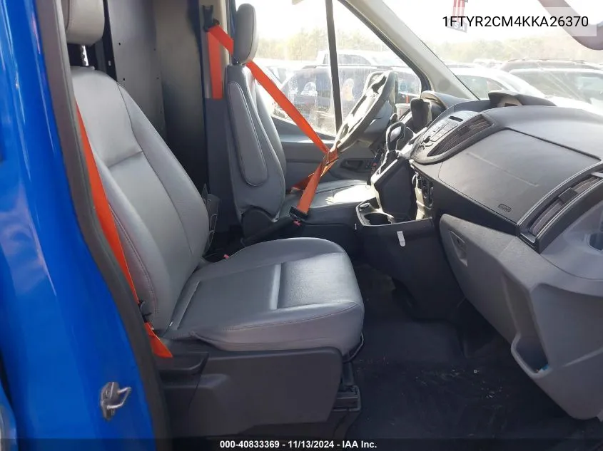 2019 Ford Transit-250 VIN: 1FTYR2CM4KKA26370 Lot: 40833369