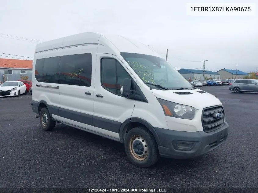 2020 Ford Transit-250 Cargo VIN: 1FTBR1X87LKA90675 Lot: 12126424