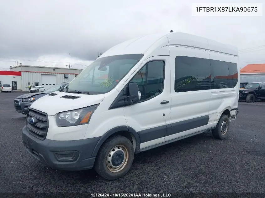 2020 Ford Transit-250 Cargo VIN: 1FTBR1X87LKA90675 Lot: 12126424