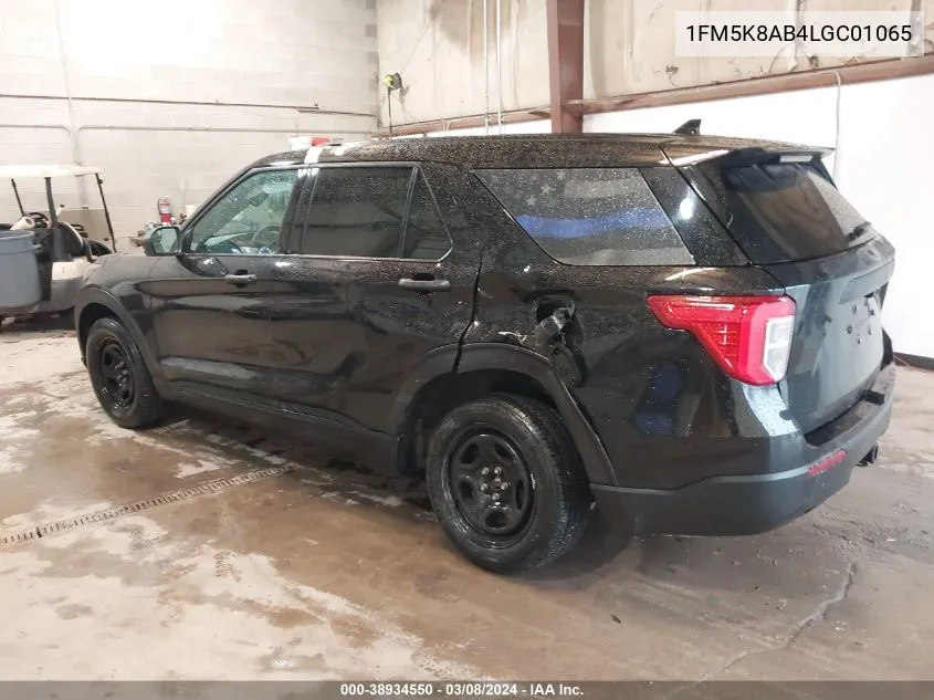 2020 Ford Police Interceptor Utility VIN: 1FM5K8AB4LGC01065 Lot: 38934550