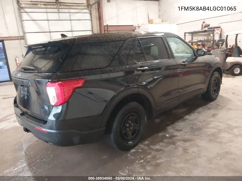 2020 Ford Police Interceptor Utility VIN: 1FM5K8AB4LGC01065 Lot: 38934550