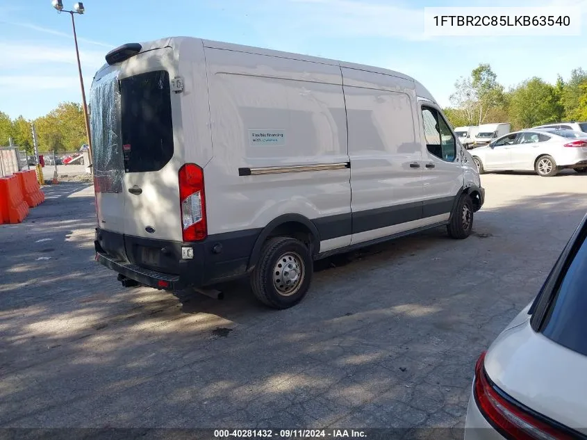 2020 Ford Transit-250 T-250 VIN: 1FTBR2C85LKB63540 Lot: 40281432