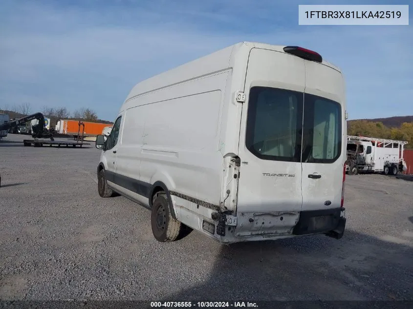 1FTBR3X81LKA42519 2020 Ford Transit-250 Cargo Van