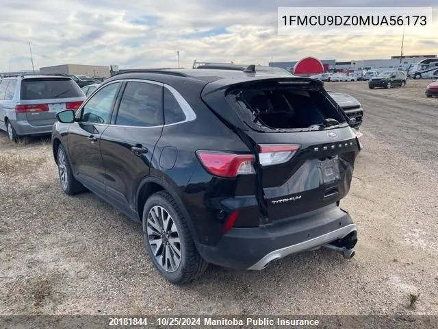 2021 Ford Escape Titanium Hybrid VIN: 1FMCU9DZ0MUA56173 Lot: 20181844