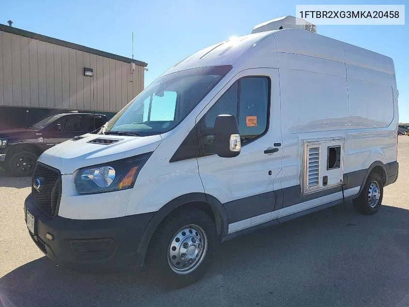 2021 Ford Transit-250 Cargo Van VIN: 1FTBR2XG3MKA20458 Lot: 40574465