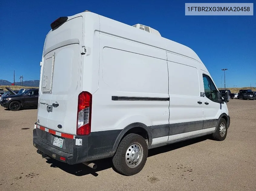 2021 Ford Transit-250 Cargo Van VIN: 1FTBR2XG3MKA20458 Lot: 40574465