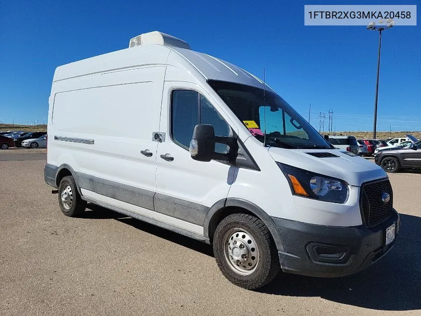 2021 Ford Transit-250 Cargo Van VIN: 1FTBR2XG3MKA20458 Lot: 40574465