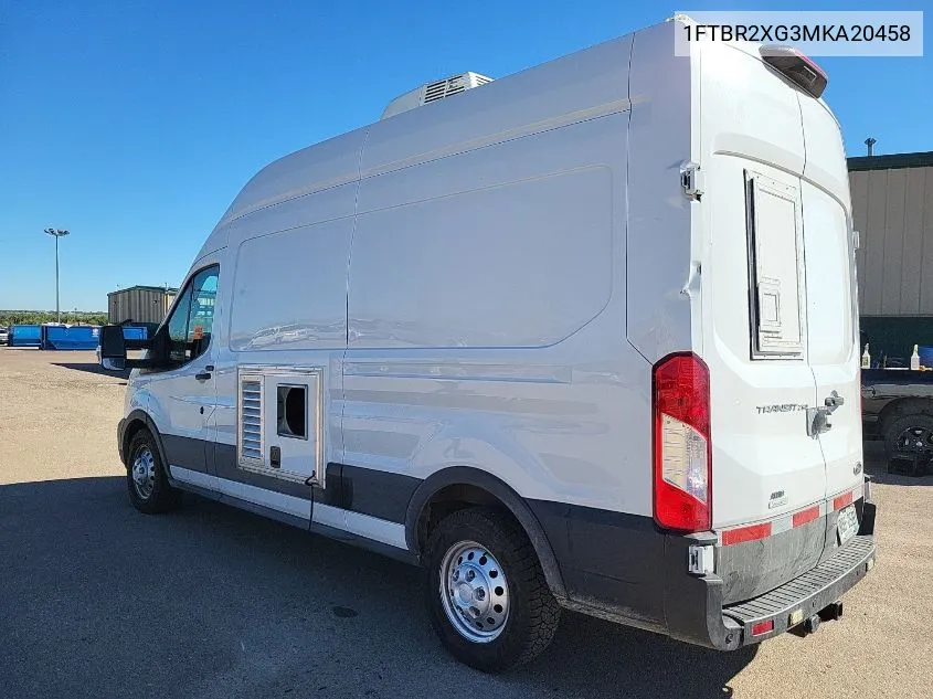 2021 Ford Transit-250 Cargo Van VIN: 1FTBR2XG3MKA20458 Lot: 40574465