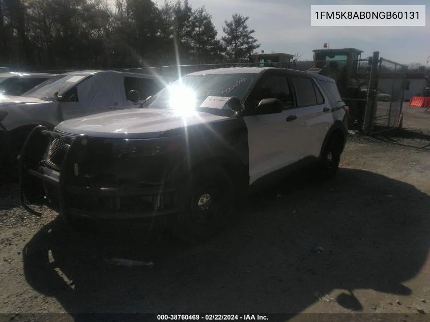 2022 Ford Police Interceptor Utility VIN: 1FM5K8AB0NGB60131 Lot: 38760469