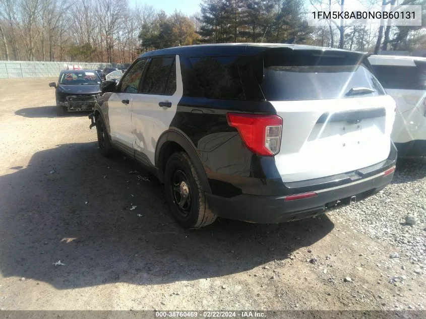 1FM5K8AB0NGB60131 2022 Ford Police Interceptor Utility