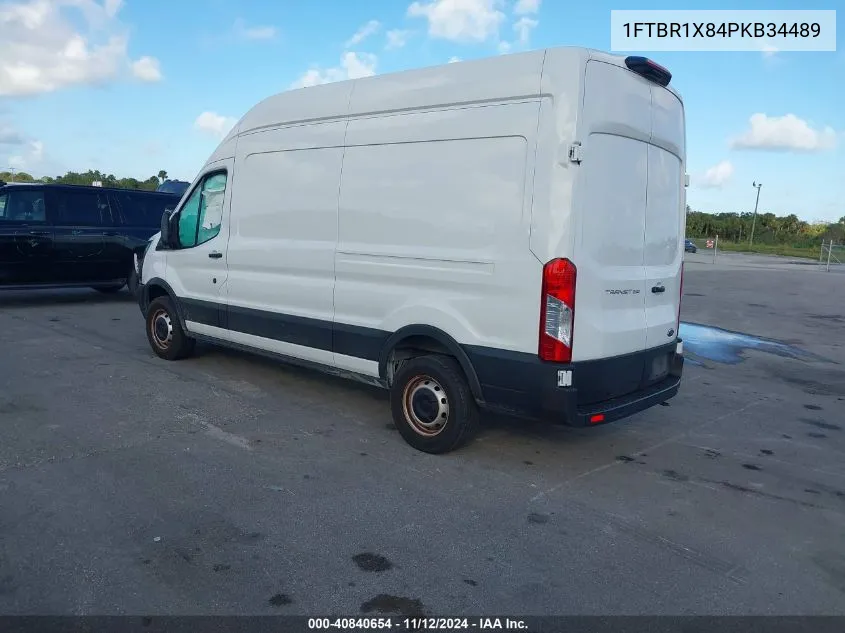 2023 Ford Transit-250 Cargo Van VIN: 1FTBR1X84PKB34489 Lot: 40840654