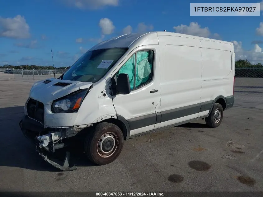 2023 Ford Transit-250 Cargo Van VIN: 1FTBR1C82PKA97027 Lot: 40847053