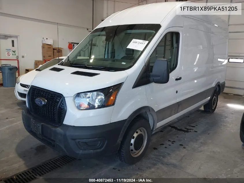 2023 Ford Transit-250 Cargo Van VIN: 1FTBR1X89PKA51205 Lot: 40872453