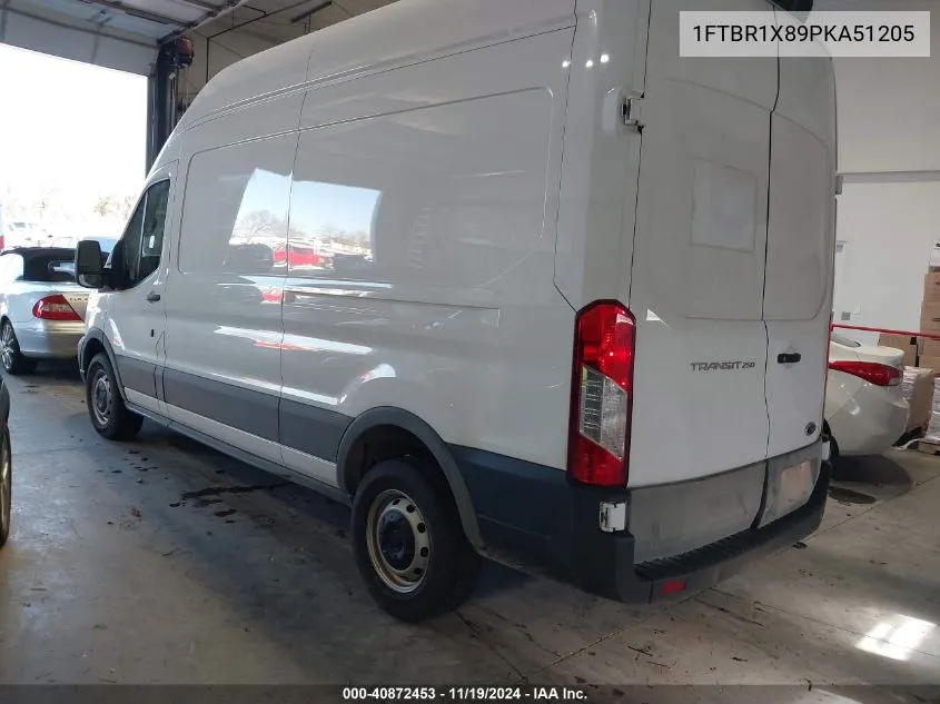 2023 Ford Transit-250 Cargo Van VIN: 1FTBR1X89PKA51205 Lot: 40872453