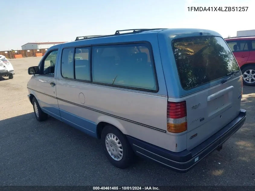 1FMDA41X4LZB51257 1990 Ford Aerostar