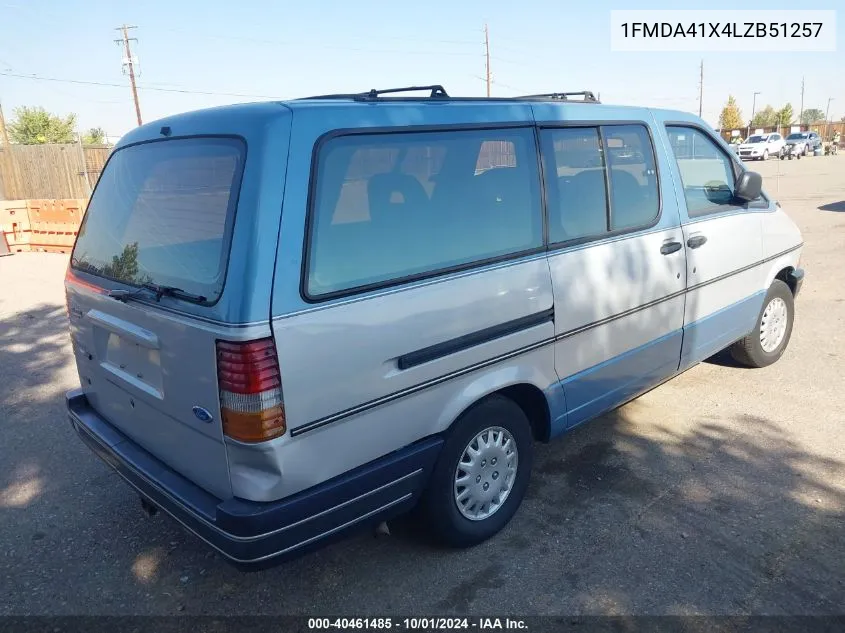 1FMDA41X4LZB51257 1990 Ford Aerostar