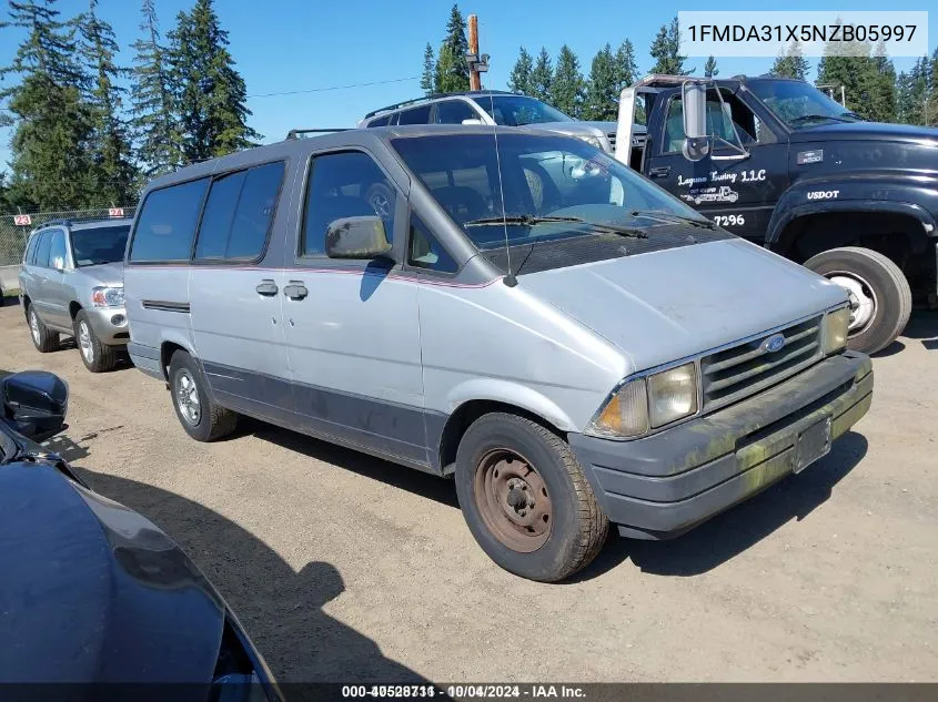 1FMDA31X5NZB05997 1992 Ford Aerostar