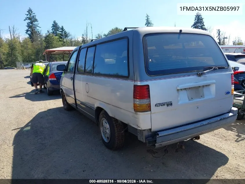 1FMDA31X5NZB05997 1992 Ford Aerostar