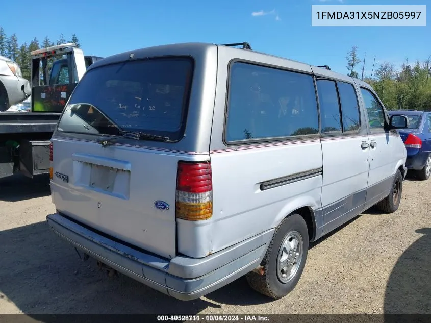 1FMDA31X5NZB05997 1992 Ford Aerostar