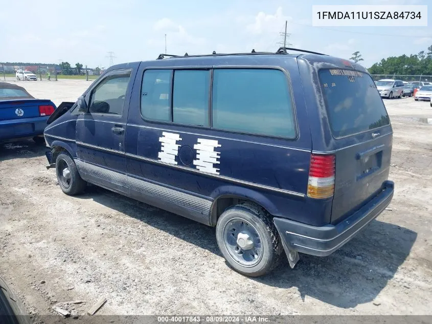 1995 Ford Aerostar VIN: 1FMDA11U1SZA84734 Lot: 40017843