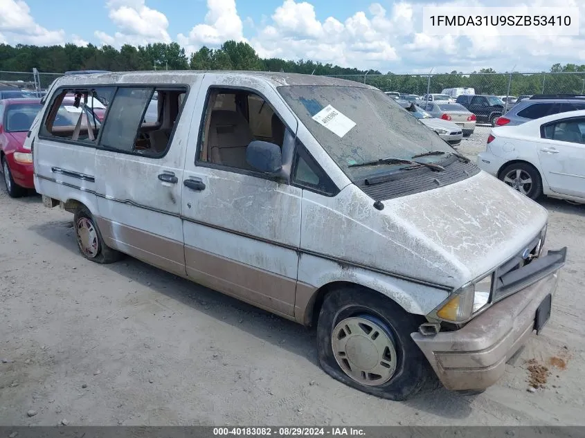 1995 Ford Aerostar VIN: 1FMDA31U9SZB53410 Lot: 40183082