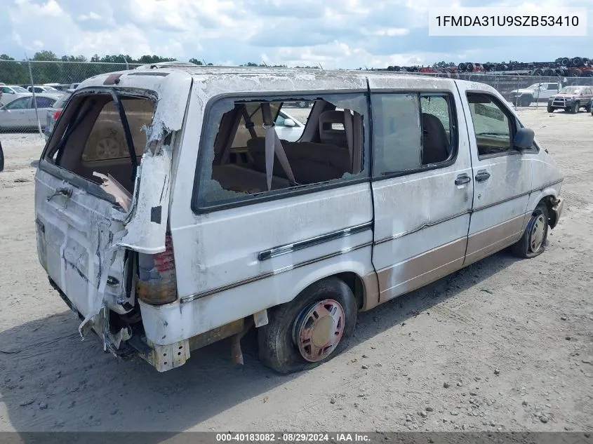 1995 Ford Aerostar VIN: 1FMDA31U9SZB53410 Lot: 40183082