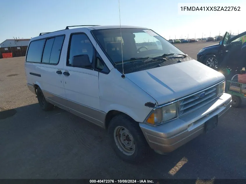 1995 Ford Aerostar VIN: 1FMDA41XXSZA22762 Lot: 40472376