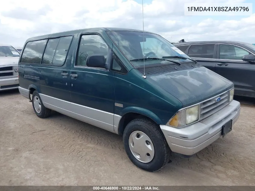 1995 Ford Aerostar VIN: 1FMDA41X8SZA49796 Lot: 40646900