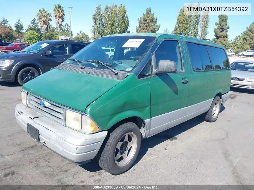 1996 Ford Aerostar VIN: 1FMDA31X0TZB54392 Lot: 40293859