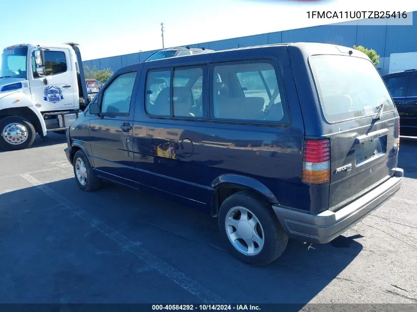 1996 Ford Aerostar VIN: 1FMCA11U0TZB25416 Lot: 40584292