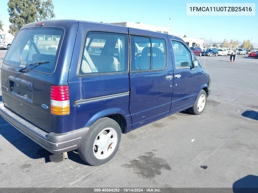 1996 Ford Aerostar VIN: 1FMCA11U0TZB25416 Lot: 40584292