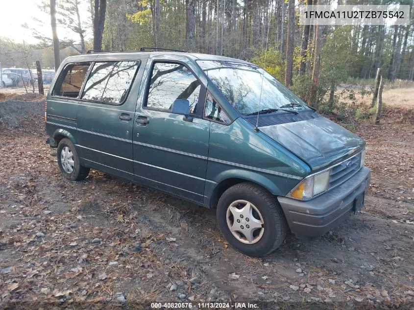 1996 Ford Aerostar VIN: 1FMCA11U2TZB75542 Lot: 40820576