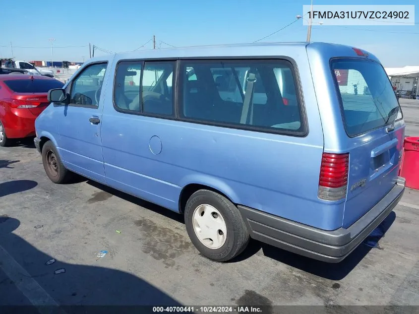 1997 Ford Aerostar Xlt VIN: 1FMDA31U7VZC24902 Lot: 40700441