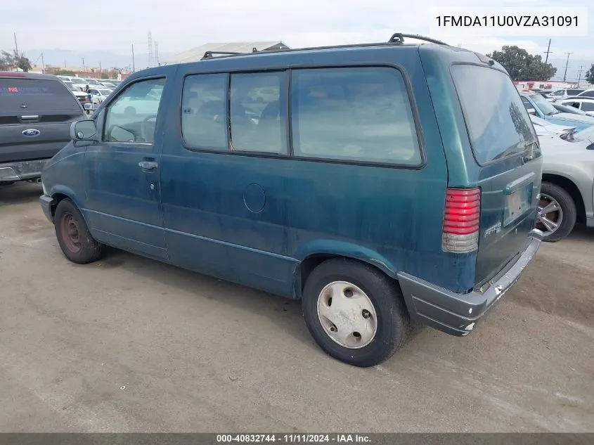 1997 Ford Aerostar Xlt VIN: 1FMDA11U0VZA31091 Lot: 40832744