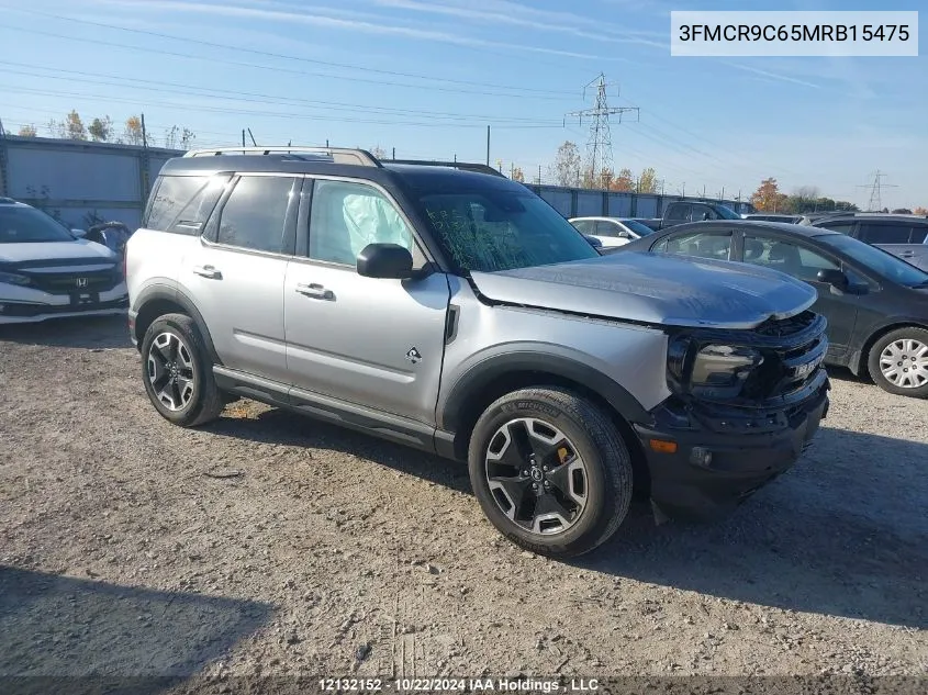 3FMCR9C65MRB15475 2021 Ford Bronco Sport Outer Banks