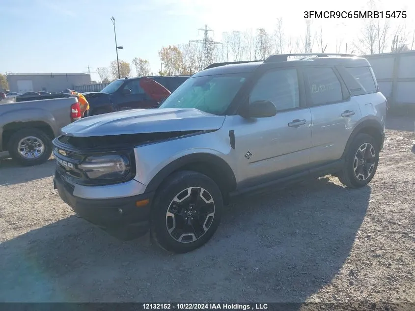 3FMCR9C65MRB15475 2021 Ford Bronco Sport Outer Banks