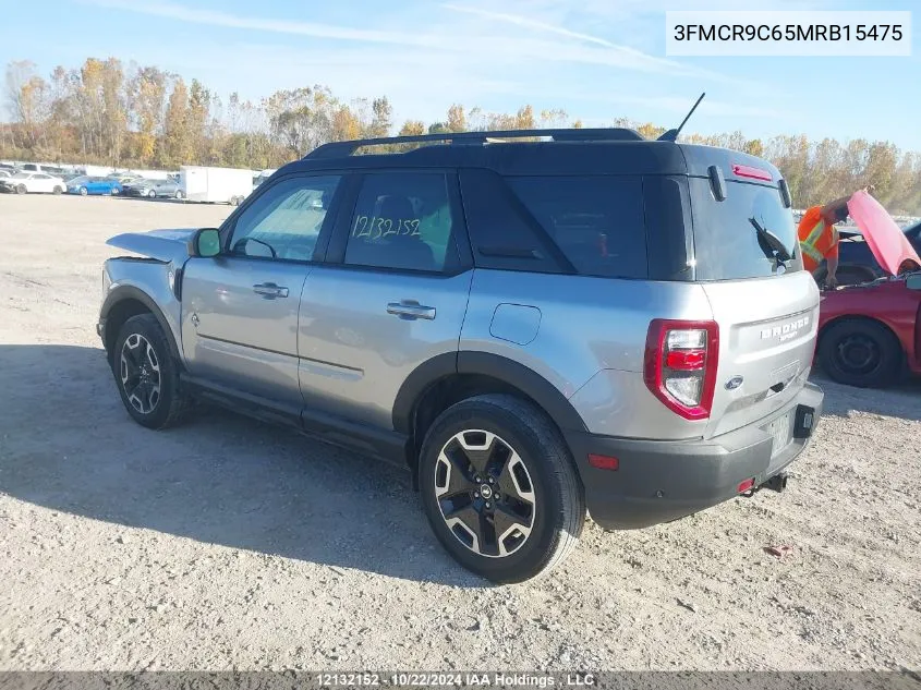 3FMCR9C65MRB15475 2021 Ford Bronco Sport Outer Banks