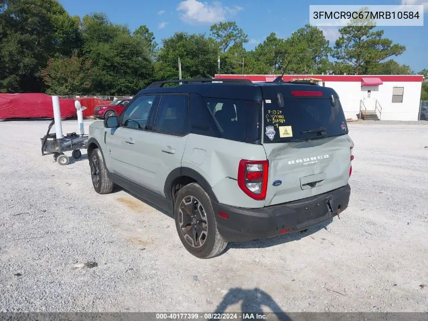 3FMCR9C67MRB10584 2021 Ford Bronco Sport Outer Banks