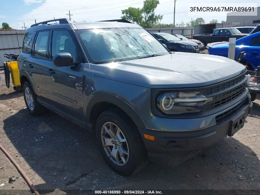 2021 Ford Bronco Sport VIN: 3FMCR9A67MRA89691 Lot: 40186990