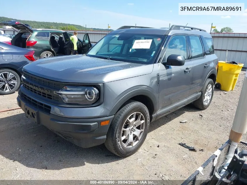 2021 Ford Bronco Sport VIN: 3FMCR9A67MRA89691 Lot: 40186990