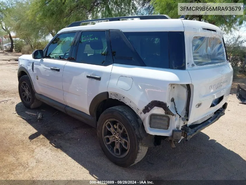 2021 Ford Bronco Sport Big Bend VIN: 3FMCR9B66MRA93679 Lot: 40223889