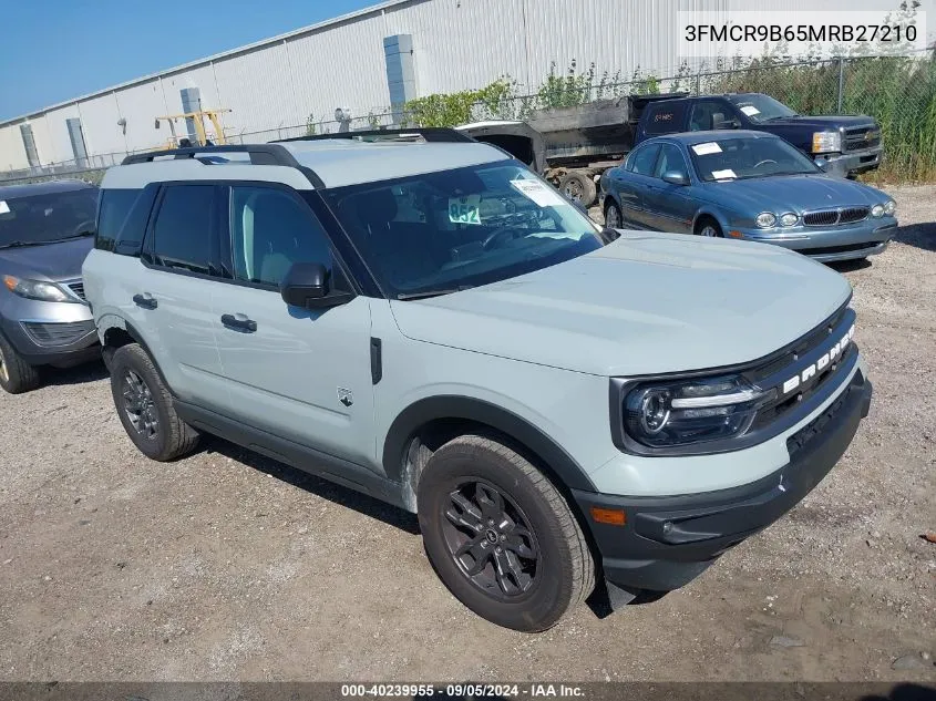 3FMCR9B65MRB27210 2021 Ford Bronco Sport Big Bend