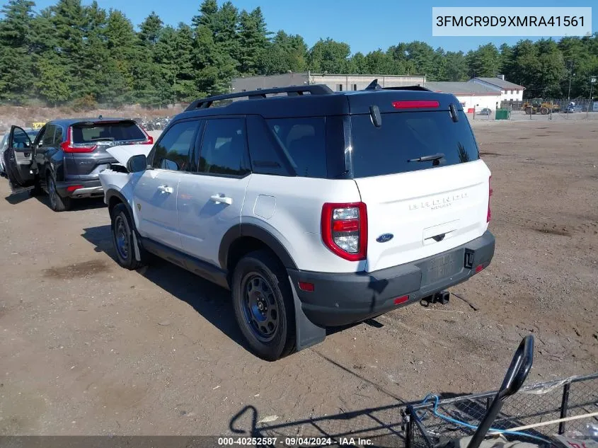 2021 Ford Bronco Sport Badlands VIN: 3FMCR9D9XMRA41561 Lot: 40252587